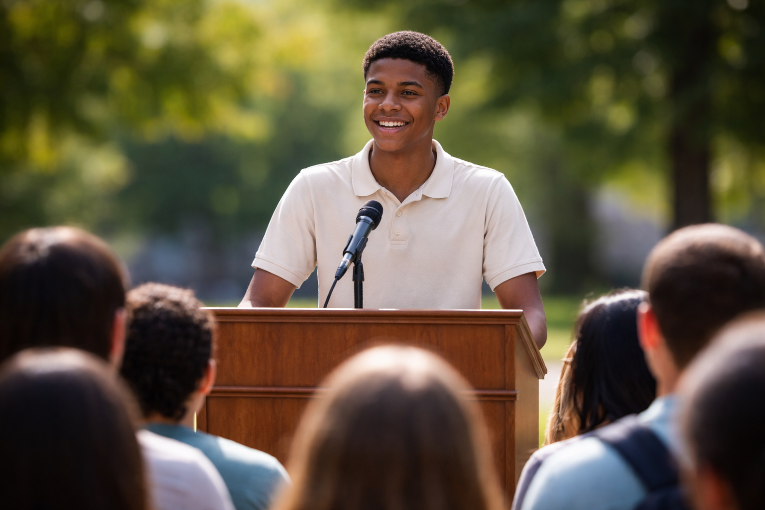 Students on campus
